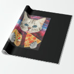 Papier Cadeau Amusant espace extra-atmosphérique Galaxy Mème de<br><div class="desc">Amusant espace extra-atmosphérique Galaxy Mème de chat Pizza Taco</div>