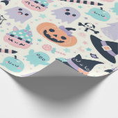 Papier Cadeau Amusant Halloween Pastel Motif (Coin)