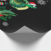 Papier Cadeau Amusant Joyeux Noël HO HO HO Turtle Père Noël (Coin)