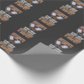 Papier Cadeau Amusant louveur de saucisses du serveur de viande  (Coin)