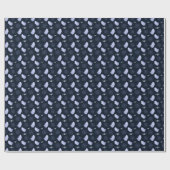 Papier Cadeau Amusant Motif d'Halloween Spider Fantôme. (Plat)