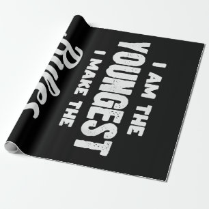 Papier Cadeau Amusant plus jeune enfant Frère famille jumelé cad