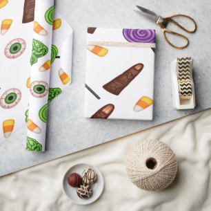 Papier Cadeau Amusant Zombie Halloween