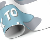 Papier Cadeau Amusants de retour à l'école visage souriant (Coin rond)