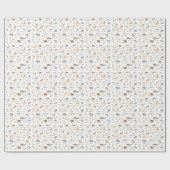 Papier Cadeau Amusants Enfants ABC Animaux sauvages (Plat)