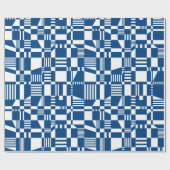 Papier Cadeau Amusants papier d'enveloppement moderne À damiers  (Plat)