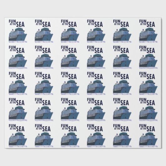 Papier Cadeau Amusement Au Sea Cruise Ship (Plat)