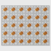 Papier Cadeau Amusement et papier d'emballage de flocon de neige (Plat)