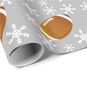 Papier Cadeau Amusement et papier d'emballage de flocon de neige (Coin rond)