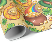 Papier Cadeau Amusement irlandais (Coin rond)