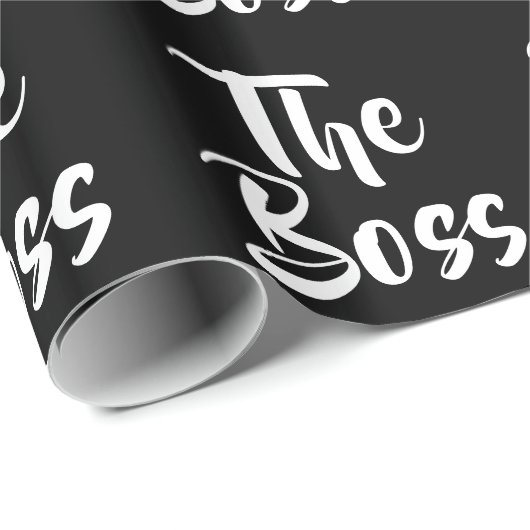 PAPIER CADEAU AMUSER LE BOSS (Coin rond)