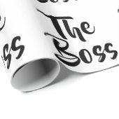 PAPIER CADEAU AMUSER LE BOSS (Coin rond)