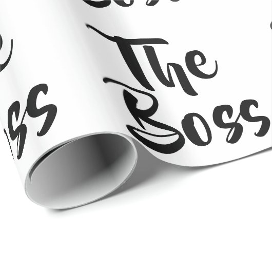 PAPIER CADEAU AMUSER LE BOSS (Coin rond)