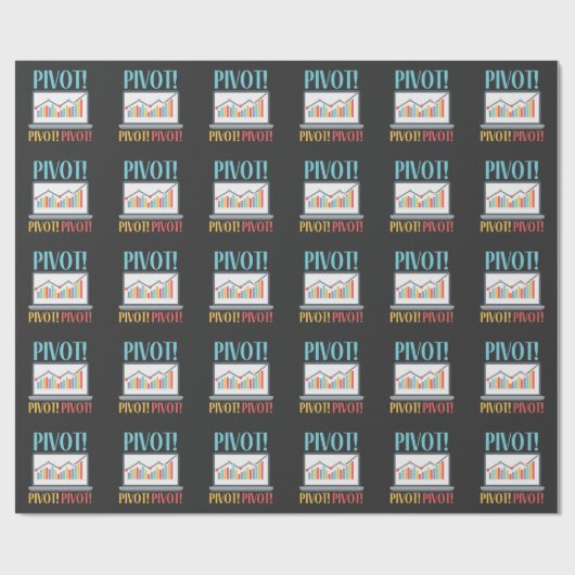 Papier Cadeau Analyse croisée dynamique Finance Data Science Com (Plat)