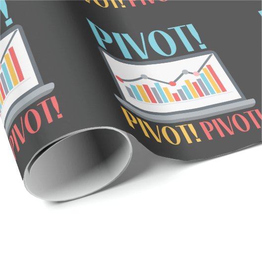 Papier Cadeau Analyse croisée dynamique Finance Data Science Com (Coin rond)