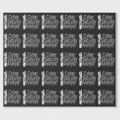 Papier Cadeau Analyste de sécurité informatique Extraordinaire (Plat)