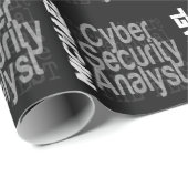 Papier Cadeau Analyste de sécurité informatique Extraordinaire (Coin rond)