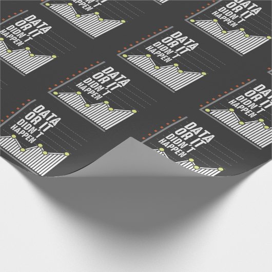 Papier Cadeau Analyste des comportements Nerd des données Statis (Coin)