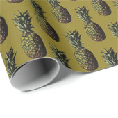Papier cadeau ananas (Coin rond)