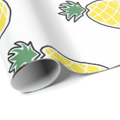 Papier Cadeau Ananas (Coin rond)
