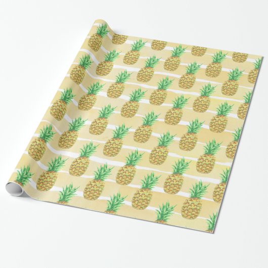Papier Cadeau Ananas (Déroulé)