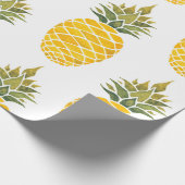 Papier Cadeau Ananas. Aquarelle peinture à la main w (Coin)