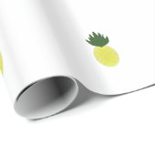 Papier Cadeau Ananas Artsy (Coin rond)