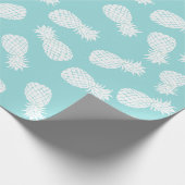 Papier Cadeau ananas blanc sur n'importe quel arrière - plan cou (Coin)