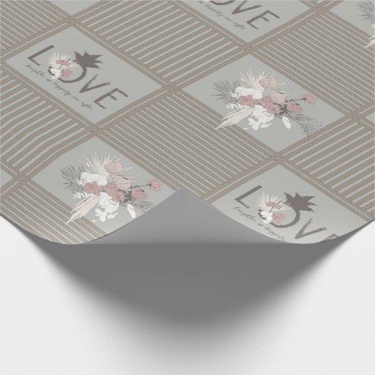 Papier Cadeau Ananas de son oeil, Tropical Romance envelopper ca (Coin)