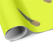 Papier Cadeau Ananas doux (Coin rond)