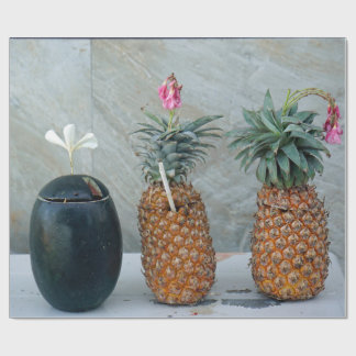 Papier Cadeau ananas frais et sains