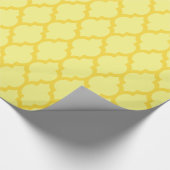 Papier Cadeau Ananas jaune clair Marocain jaune #4 (Coin)