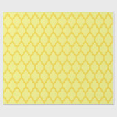 Papier Cadeau Ananas jaune clair Marocain jaune #4 (Plat)