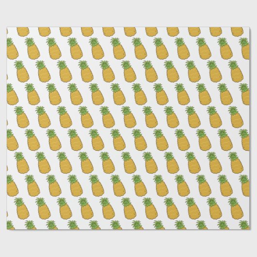 Papier Cadeau Ananas mignon (Plat)