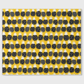 Papier Cadeau Ananas noir (Plat)