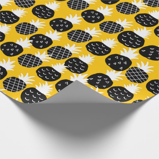 Papier Cadeau Ananas noir (Coin)