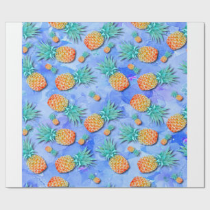 Papier Cadeau Ananas. Peindre. Party.