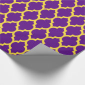 Papier Cadeau Ananas Pourpre Jaune Marocain #4 (Coin)