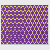 Papier Cadeau Ananas Pourpre Jaune Marocain #4 (Plat)