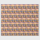 Papier Cadeau Ananas Sur Sunset Beach (Plat)