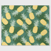 Papier Cadeau Ananas tropical (Plat)