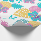 Papier Cadeau Ananas tropicaux (Coin)