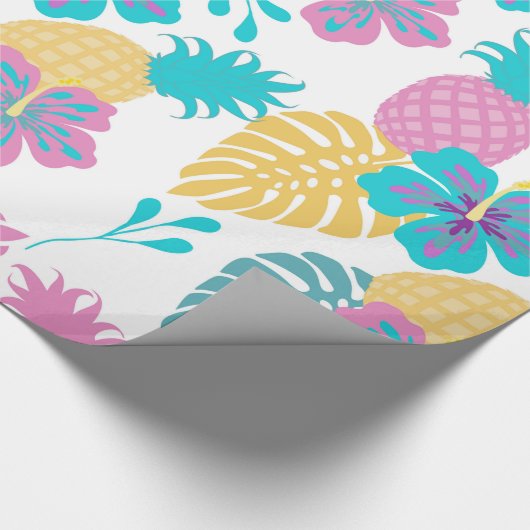 Papier Cadeau Ananas tropicaux (Coin)