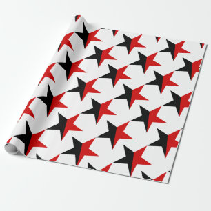 Papier Cadeau Anarchisme noir et rouge d'Anarcho-Syndicalisme