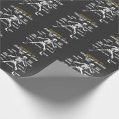 Papier Cadeau Anatomie du squelette brésilien du Jiu Jitsu Fight (Coin)