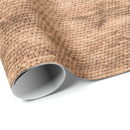 Papier Cadeau Ancien arrière - plan en tissu marron (Coin rond)