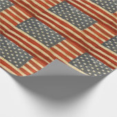 Papier Cadeau Ancien drapeau américain (Coin)