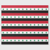 Papier Cadeau Ancien drapeau de Syrie (Plat)