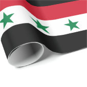 Papier Cadeau Ancien drapeau de Syrie (Coin rond)