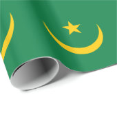 Papier Cadeau Ancien drapeau mauritanien (Coin rond)